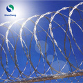 Security Fence Razor Wire Sharped Concertina Rolls Coil Border Spiral Cross barbed type straight strand barbs